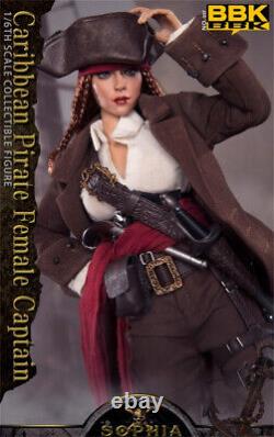 BBK BBK017 1/6 Caribbean Pirate Sophia Female Captain Action Figure New In Stock