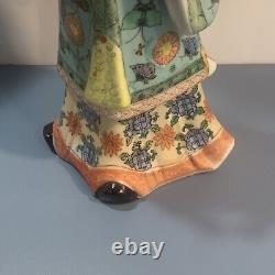 Beautiful Antique 14 TALL FEMALE Chinese Porcelain Statue of Standing Figure