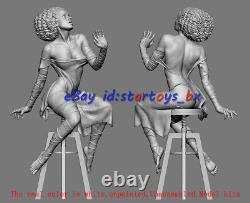 Beauty Female Sitting 1/8 1/6 1/4 Unpainted 3D Printed Model Kit Unassembled GK