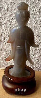 Chinese Carneol Agate Figure, China Lady, Carving, Figure, Sculpture, Chinese
