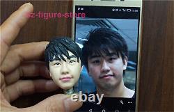 DIY Customized 1/6 Head Sculpt Carved For 12inch Male Female Action Figure Body