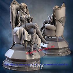 Emma Frost Sitting on Chair 1/12 1/8 1/6 1/4 Unpainted Model Kit Unassembled GK