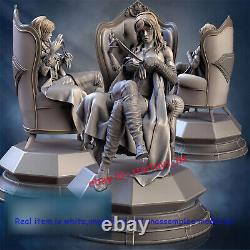 Emma Frost Sitting on Chair 1/12 1/8 1/6 1/4 Unpainted Model Kit Unassembled GK