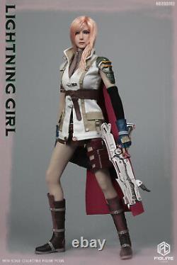 FIGURECOSER 1/6 Thunder Female Warrior Head Carving Clothes Model for 12 Figure