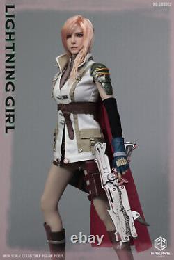FIGURECOSER 1/6 Thunder Female Warrior Head Clothes Set for 12 TBL Figure Body