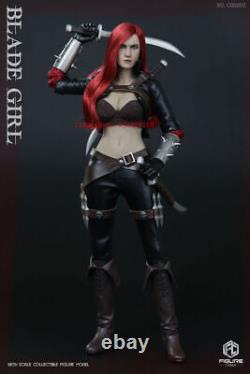 FIGURECOSER COS001 Assassin Blade Girl Red Hair 1/6 Female Action Figure Toy Gft