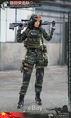 FLAGSET FS-73021 1/6 Figure China Snow Leopard Commando Female Sniper Shooter