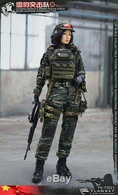 FLAGSET FS-73021 China Snow Leopard Commando Female Sniper 12'' Figure Toys Gift