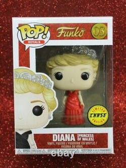 FUNKO POP ROYALS #03 DIANA (PRINCESS of WALES) CHASE (RED DRESS) VINYL FIGURE