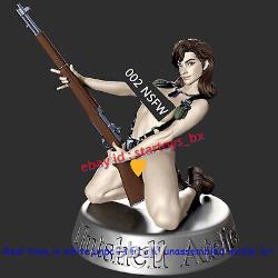 Female Soldier 1/8 1/6 1/4 1/3 Unpainted 3D Printing Model Kit Unassembled 2 Ver