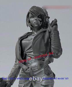 Female Warrior 1/8 1/6 1/4 Scale Unpainted Model Kit Unassembled 3D Printing GK