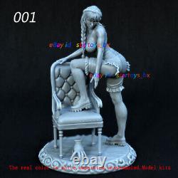 Female with Chair 1/8 1/6 Unpainted 3D Printed Model Kit Unassembled 2 Version