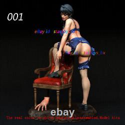 Female with Chair 1/8 1/6 Unpainted 3D Printed Model Kit Unassembled 2 Version