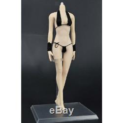 Fexible Seamless Female 1/6 Figure Body Pale Skin Medium Bust for 12 Phicen
