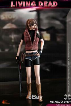 HOT HEART 1/6th Female Zombie Killer Ms Red Soldier Action Figure FD008 Collecte