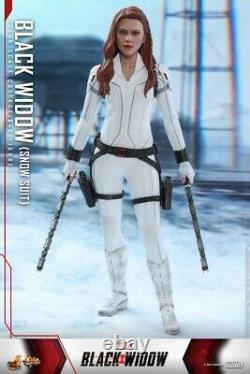 Hot Toys MMS601 1/6 Snow Suit Black Widow Scarlett Johansson Female Figure Toy