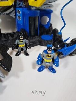 Imaginext Batman Cave Playset With Figures & bike Vehicle & Ship used
