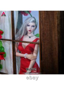 JIAOU 1/6 Female Action Figure Angel Red+White Dress Set Model Doll Toy Collect