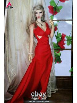 JIAOU 1/6 Female Action Figure Angel Red+White Dress Set Model Doll Toy Collect