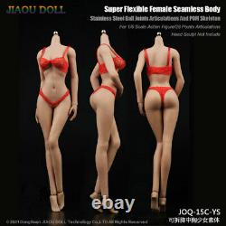 JIAOU DOLL 16 JOQ-15C Medium Breast Pink Skin Flexible Female Figure Body Toys