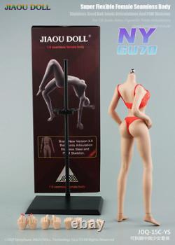 JIAOU DOLL JOQ-15C 1/6 Pale Skin Female Medium Breast 12Action Figure Body Toy