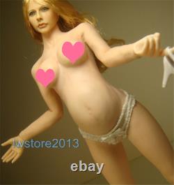 JIAOUDOLL 16th Pale Skin Small Breast Pregnant 12inch Female Action Figure Body