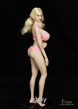 LDDOLL 1/6 28xl Pink Skin Girl Body Soft Silicone Bust Action Figure For KT Head