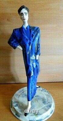 Large Vintage Dennis China Works Female Fashion Figure By Roger Michell 1985