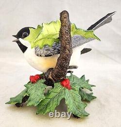 Lenox FEMALE BLACK-CAPPED CHICKADEE Porcelain Garden Bird Collection 4 FIGURINE