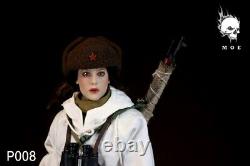 MOETOYS P008 1/6 Soviet snow Assault Sniper Female Officer Action Figure Model