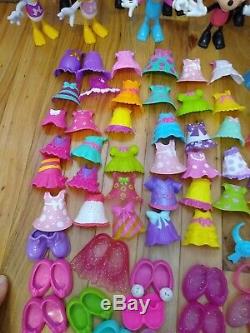 Minnie Mouse Bowtique Snap N pose lot 138 pc Closet playset clip on clothes toy