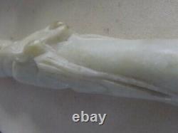 Mint/Antique/Chinese Alabaster carved figurines/musicians/each different/6 ins H