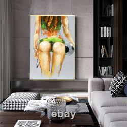Mintura Handpainted Sexy Girl Oil Paintings On Canvas Modern Home Decor Wall Art