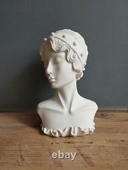 Modern Woman Bust Statue Sculpture Female Figure Housewarming Gift Home Decor