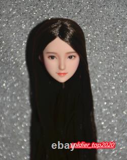 OB Customized 1/6 Female Beauty Long Hair Head Sculpt For 12 PH TBL UD Figure