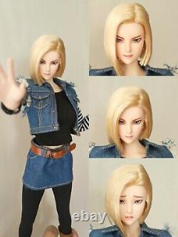 Obitsu 16 Android 18 Girl Head Sculpt For 12 Female Phicen LD UD Figure Body