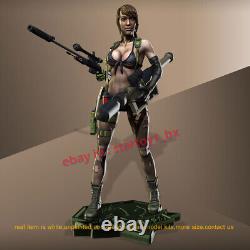 Quiet 1/8 1/6 1/4 Scale Unpainted 3D Print Model Kit Unassembled Female Warrior