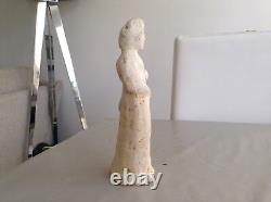 Rare Antique Chinese Pottery Tomb Figure Female Attendant