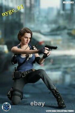 SUPER DUCK 1/6 Resident Evil Female Policeman Head & Suit fit 12'' Phicen Figure