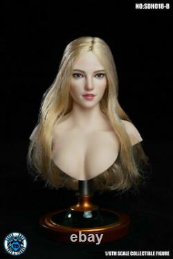 SUPER DUCK 16 SDH018B Head Sculpture For 12'' Female Phicen TBL Figure Body Toy