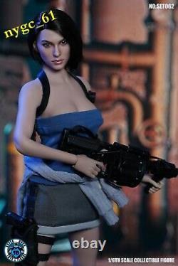SUPER DUCK C026 1/6 Resident Evil Female Policeman Head & Suit fit 12'' Figure