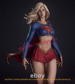 Supergirl 1/8 1/6 1/4 Unpainted 3D Printing Model Kit Unassembled Female 3 Ver