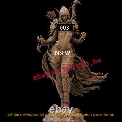 Sylvanas 1/8 1/6 1/4 Unpainted 3D Printing Model Kit Unassembled Female 3 Ver