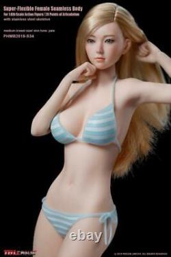 TBLeague 1/6 12 Girls Mid Breast Figure Female Seamless Body Toys Pale/Suntan