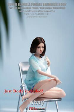 TBLeague1/6 Flexible Female Body Pale Small Breast Figure PLSB2021-S44 Model