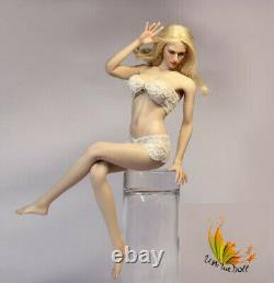 Unique Doll 1/6 Female Pale Large Bust Body Model Flexible 12 Figure Action Toy