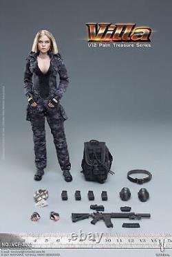 VERYCOOL 1/12 VCF-3005 Black MC Camouflage Female Soldier Villa Action Figure