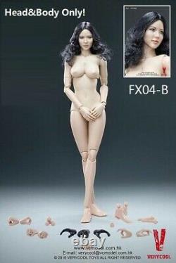 VERYCOOL 1/6 Asia Female Figure Head Body Model 12'' Movable Nude Doll Toy