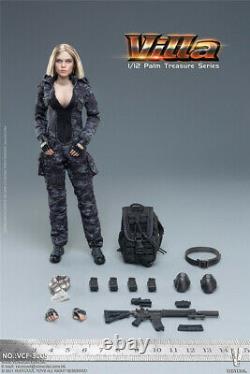 VERYCOOL 112 VCF-3005 Black MC Camouflage Female Soldier Villa 6 Action Figure
