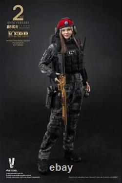 VERYCOOL 16 VCF-2050 Black Flecktarn Woman Soldier Kerr 12 Female Figure